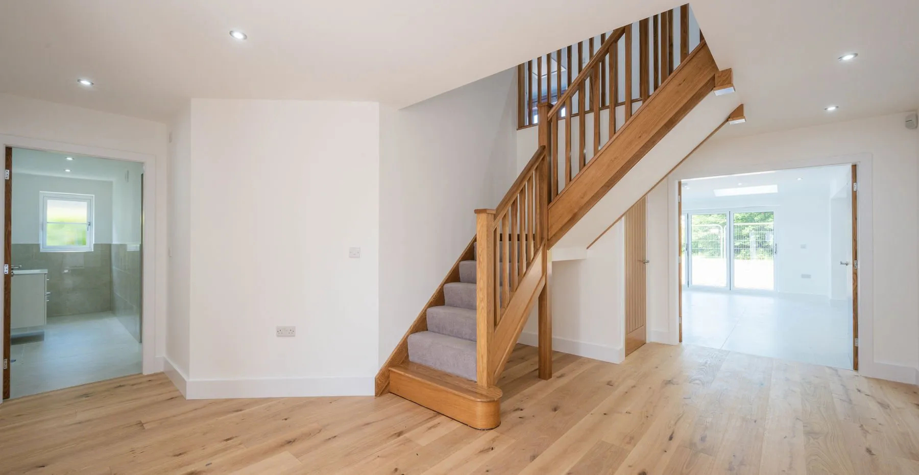Oak staircase in Beech House, Wrightington